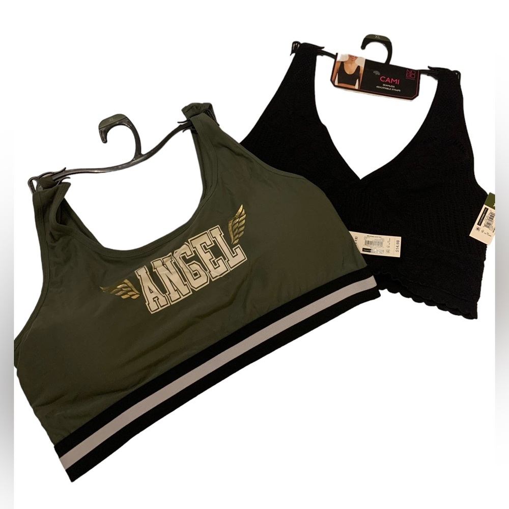 NWT No Boundries soft sleep bras sz XL and L